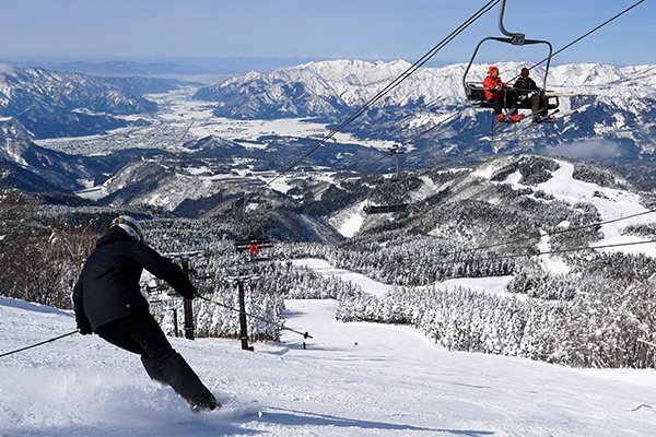 スキージャム勝山の風景