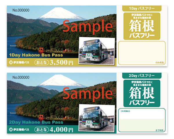 バスフリー券面のサンプル画像