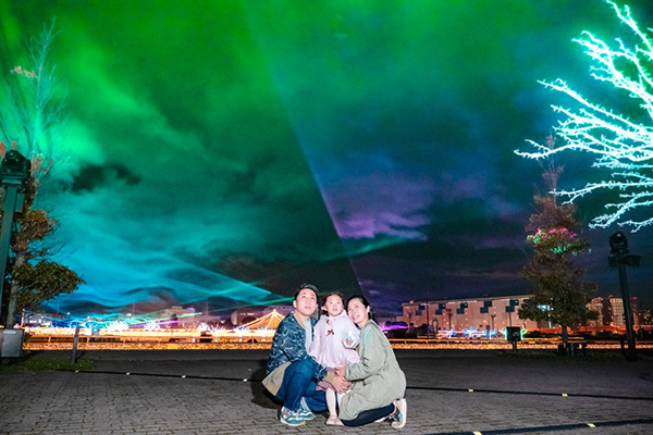 東京メガイルミ オーロラの森