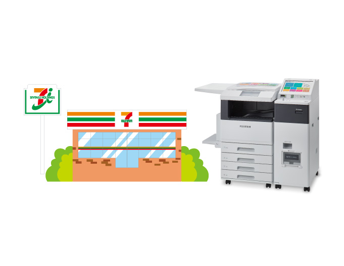 Please operate Seven-Eleven Multicopy machine.