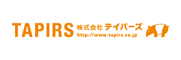 ロゴ：株式会社テイパーズ：TAPIRS