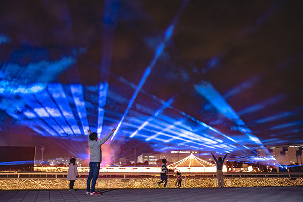 東京メガイルミ オーロラの森